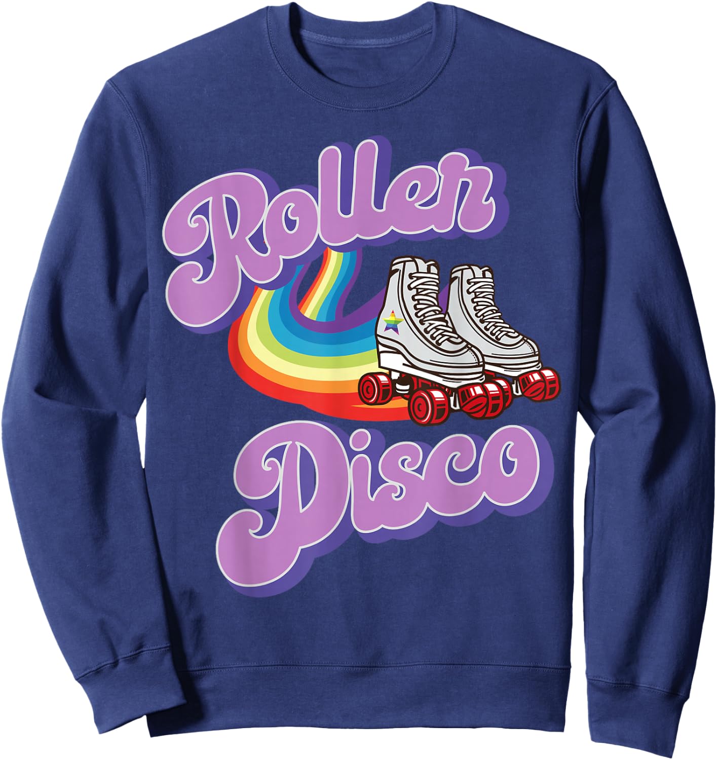 Cool Roller Disco Retro party 70s and 80s Sweatshirt - Sweatshirt | Navy