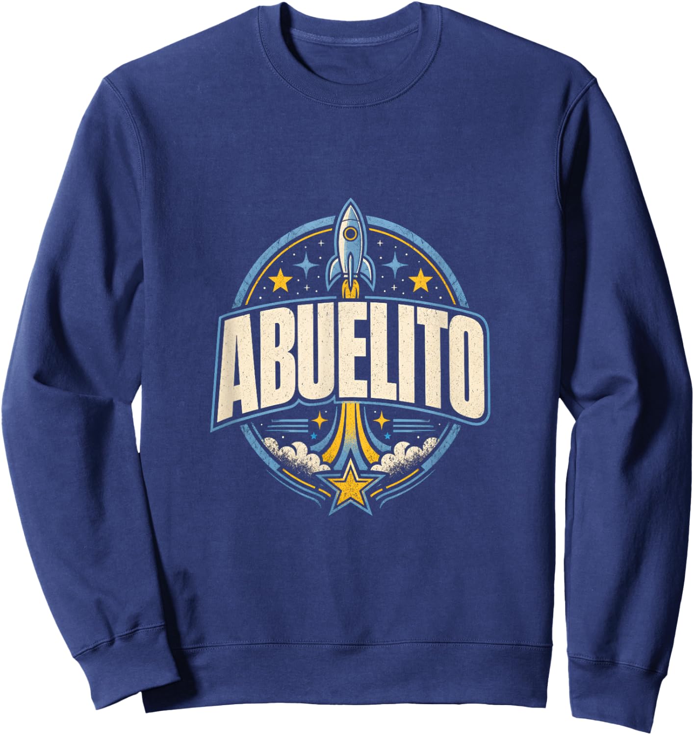 Abuelito Space Birthday Retro Family Classic Sweatshirt - Sweatshirt | Navy