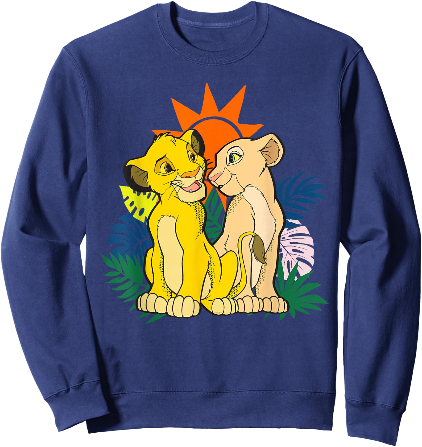 Disney The Lion King Young Simba and Nala Sweatshirt - Sweatshirt | Navy