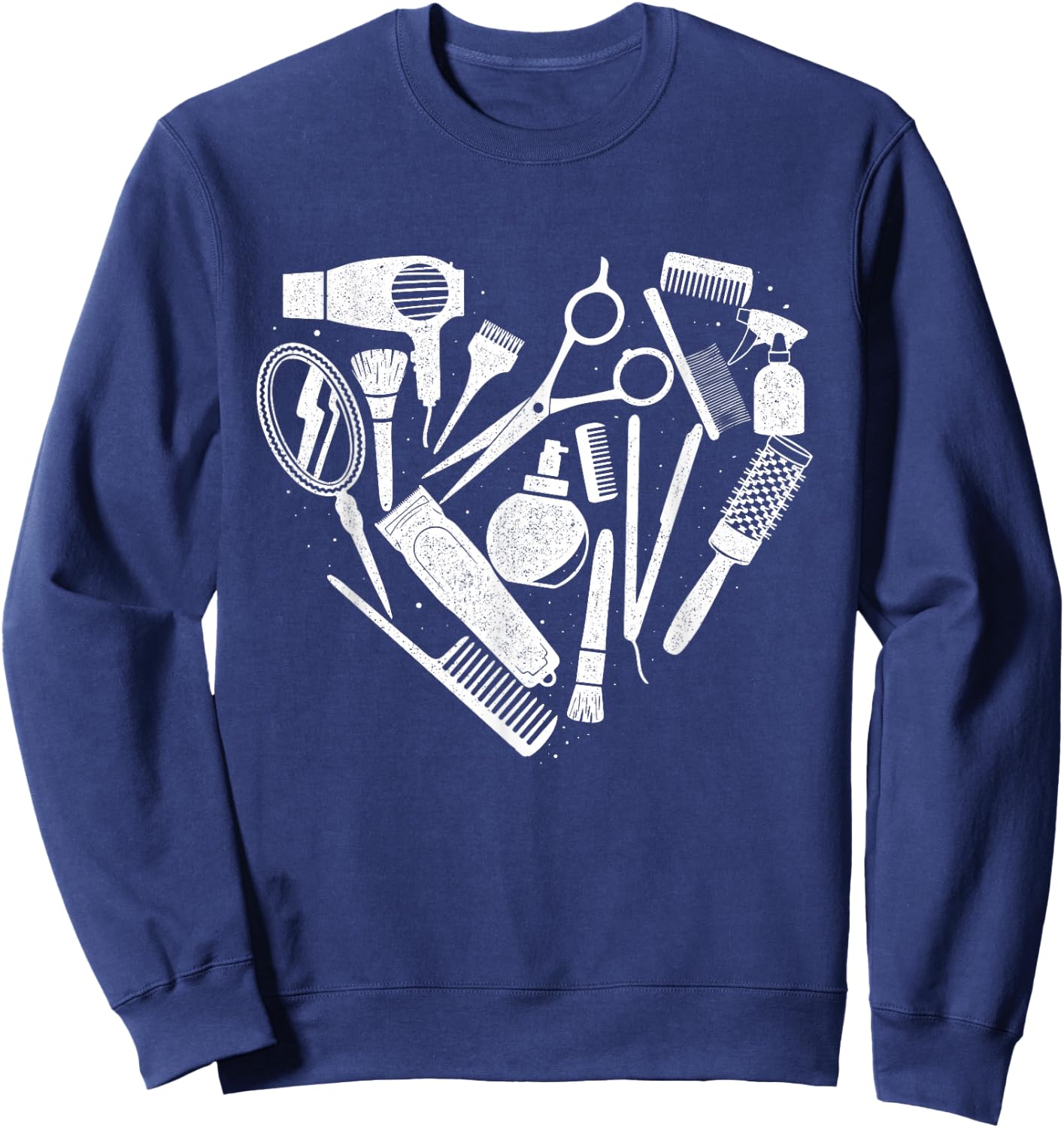 Hairdresser Tools - Hairstylist Beautician Hair Salon Barber Sweatshirt - Sweatshirt | Navy