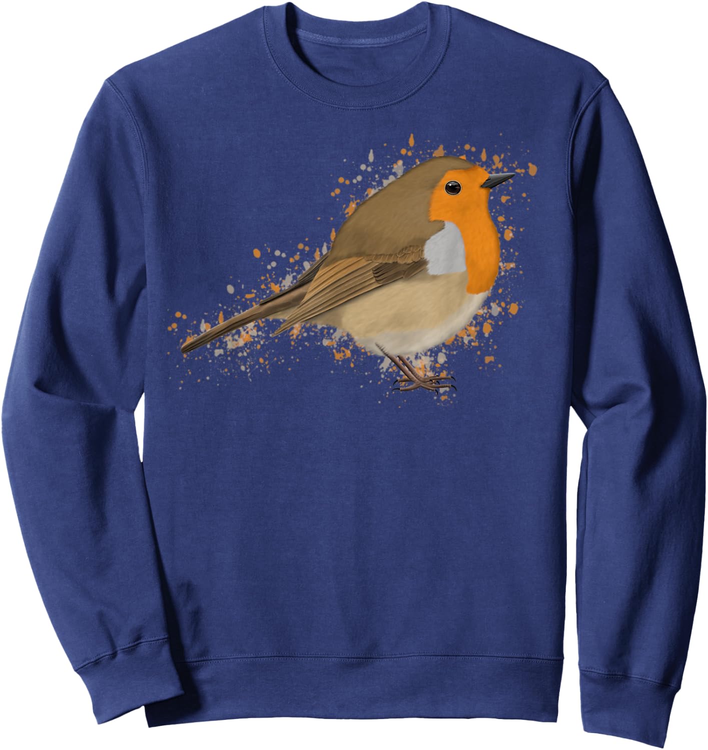 Robin Bird Birder Birdlover Birdwatcher Animal Biologist Sweatshirt - Sweatshirt | Navy