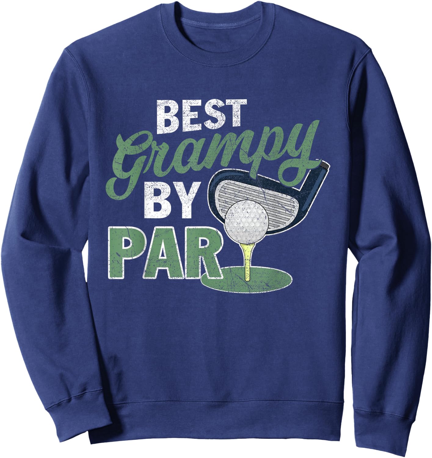 Best Grampy By Par Fathers Day Golf Sports Sweatshirt - Sweatshirt | Navy