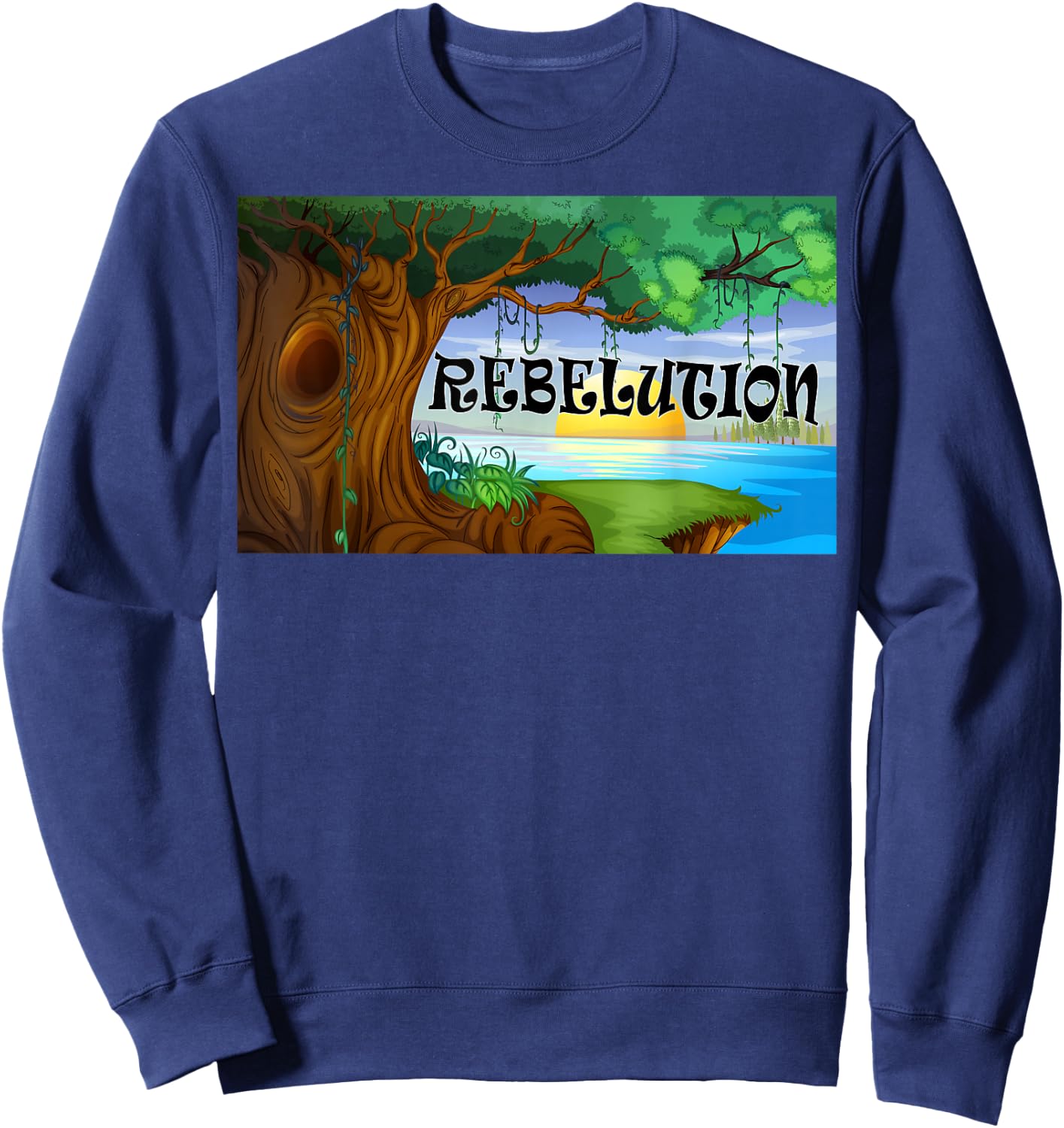 Rebelution Bright Side of Life Sweatshirt - Sweatshirt | Navy