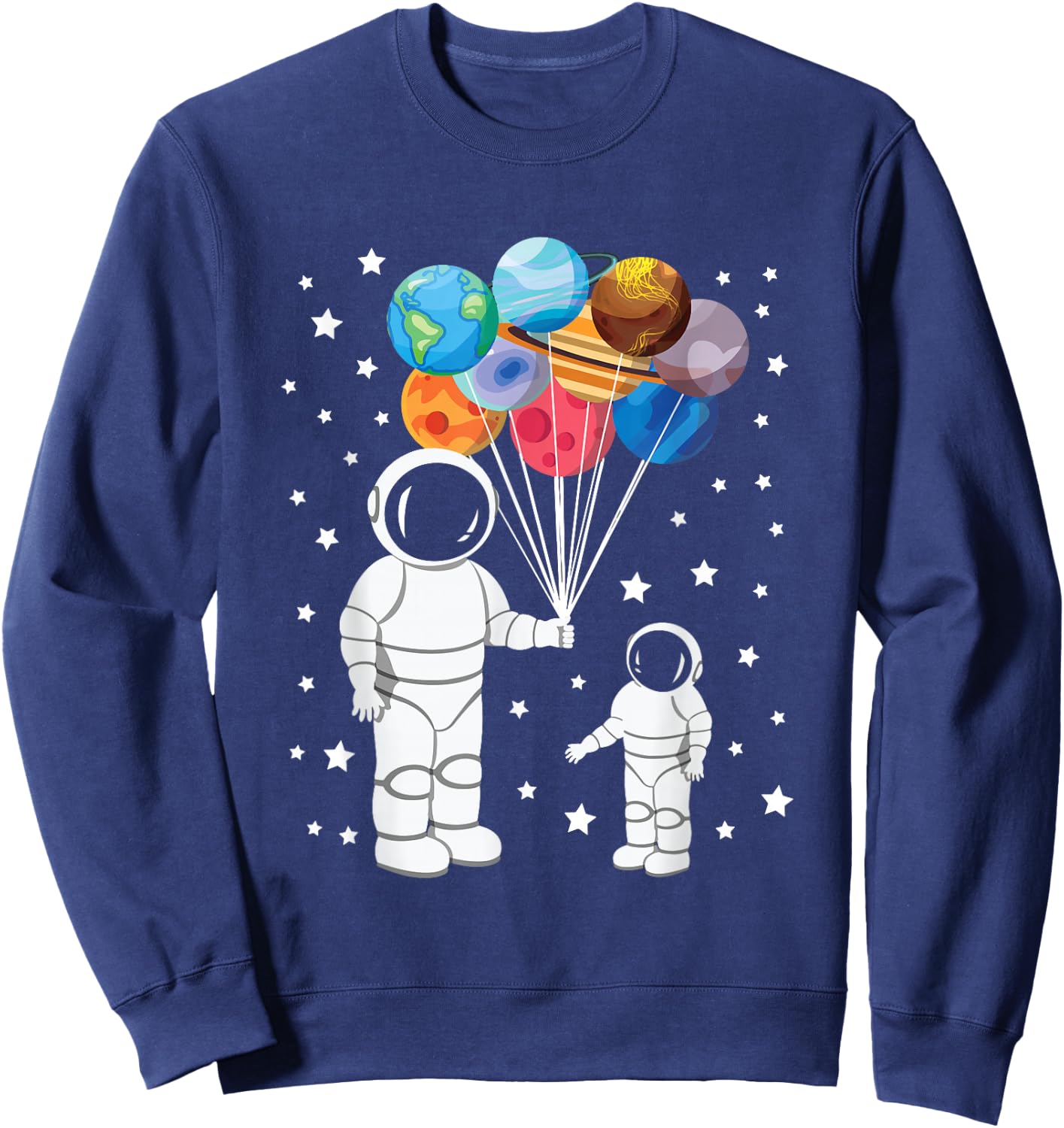 Astronaut Spaceman Funny Space Dwarf Solar System Astronomy Sweatshirt - Sweatshirt | Navy
