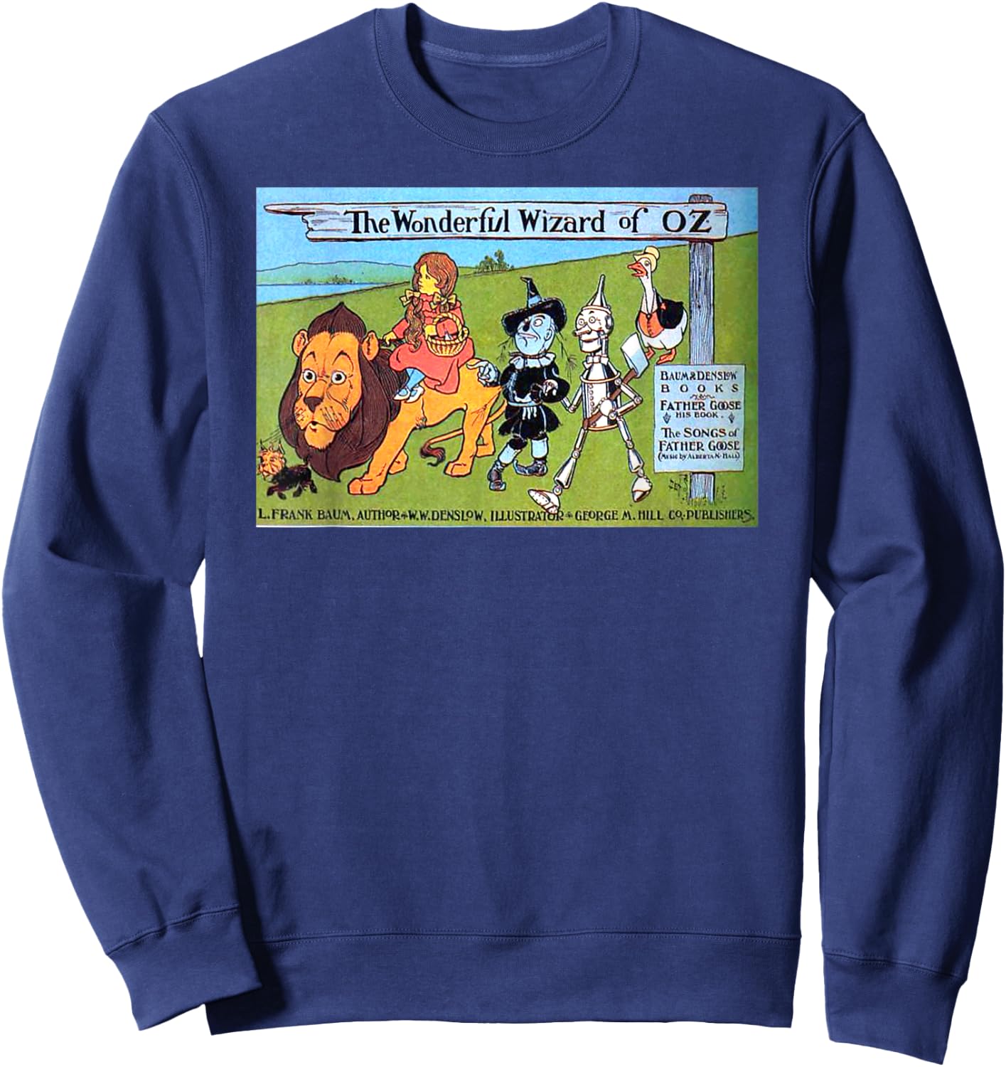 The Wizard Of OZ Book Character Promo - Vintage Sweatshirt - Sweatshirt | Navy