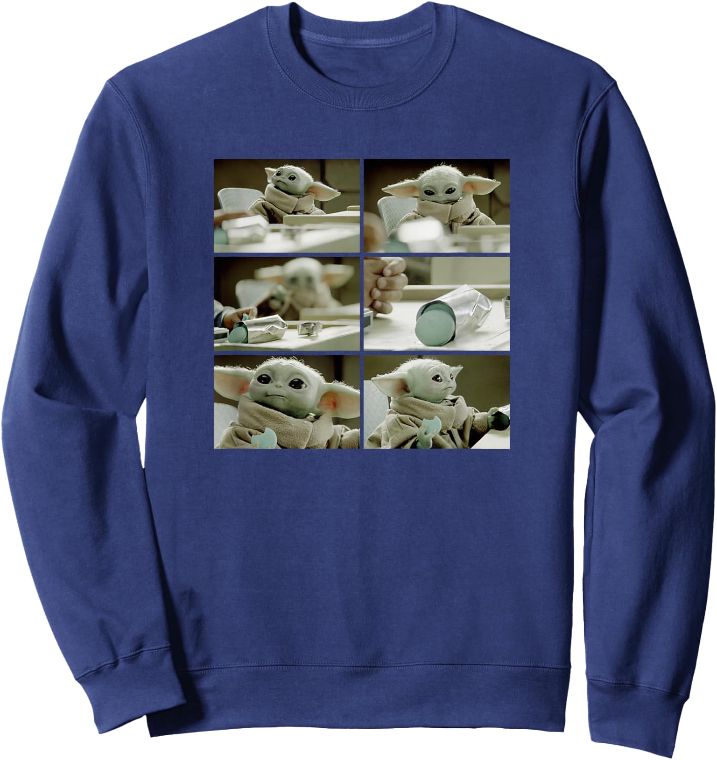 Star Wars: The Mandalorian The Child Cookie Stealer R12 Sweatshirt - Sweatshirt | Navy