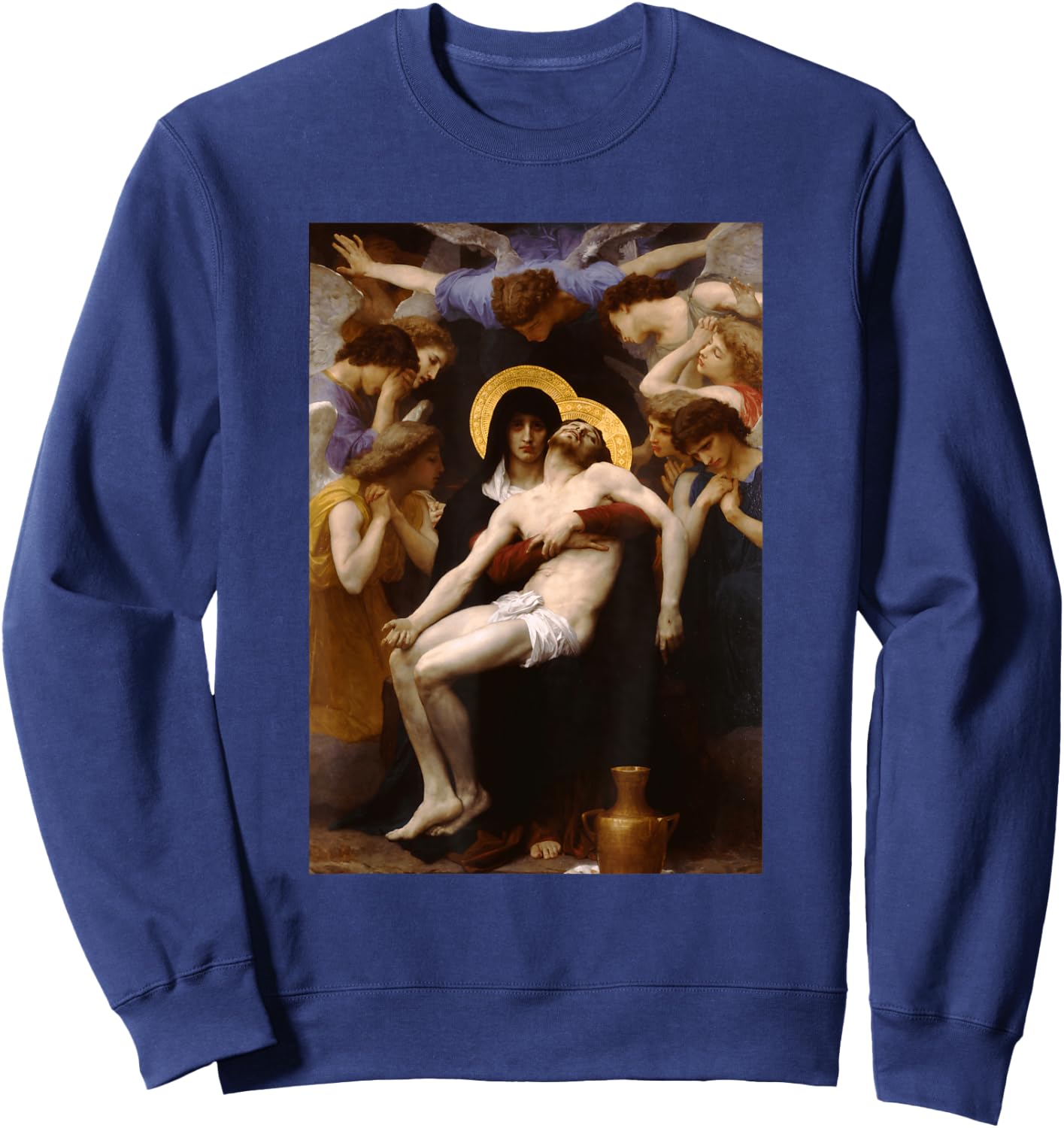 William-Adolphe Bouguereau - Pieta #2 - For artists Sweatshirt - Sweatshirt | Navy