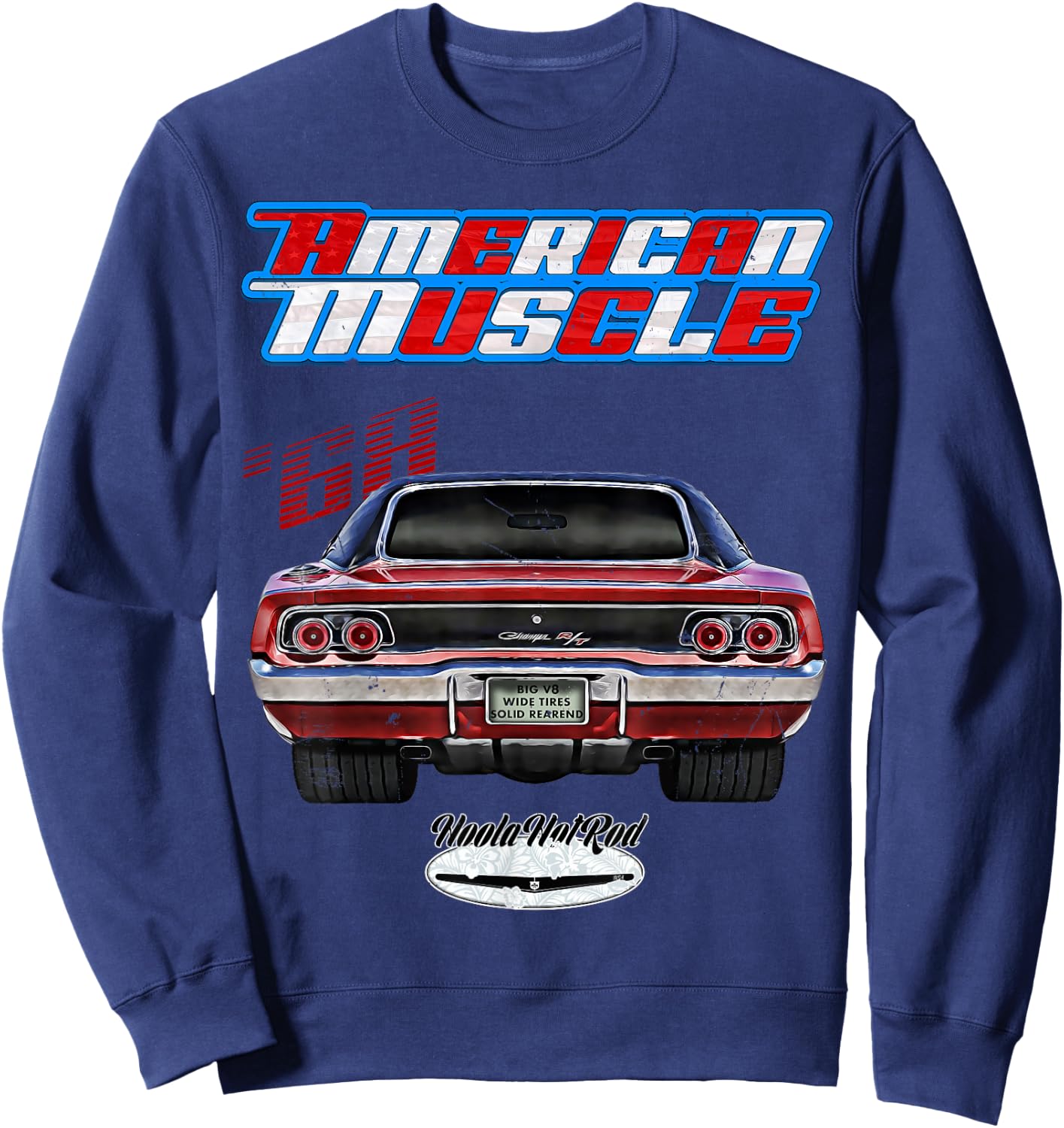 1968 Charger,Super Bee,Hot Rod,Muscle Car,Magnum,Wedge,R/T Sweatshirt - Sweatshirt | Navy