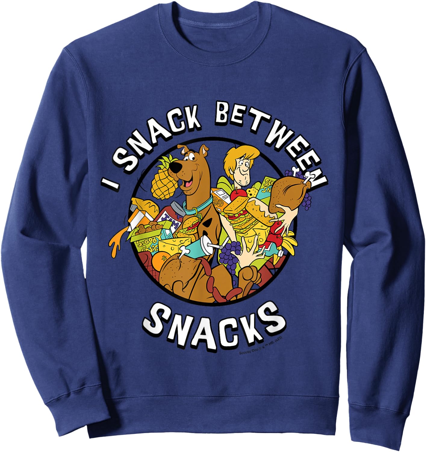 Scooby Doo I Snack Between Snacks Sweatshirt - Sweatshirt | Navy