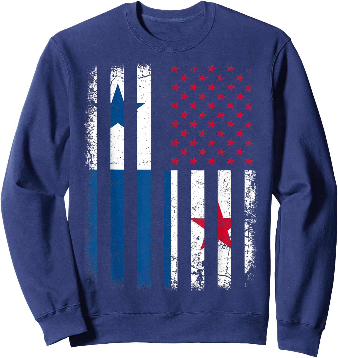 Panamanian American Flag Panamanian Roots Panama America Sweatshirt - Sweatshirt | Navy