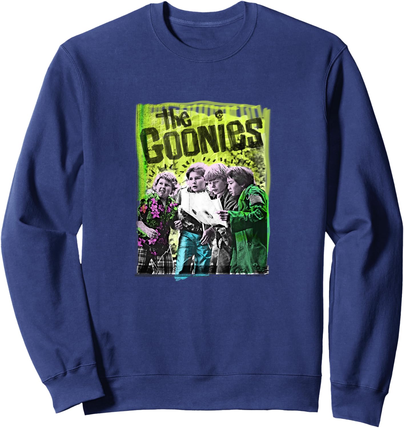 The Goonies Vintage Poster Sweatshirt - Sweatshirt | Navy