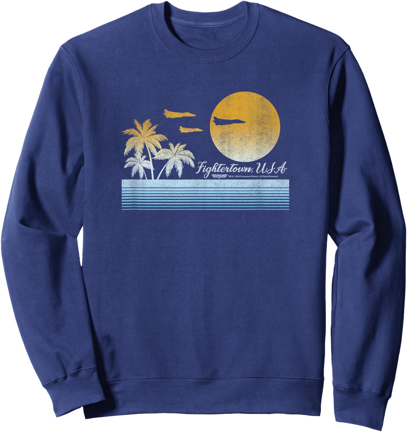 Top Gun Fightertown, USA Sunset Poster Sweatshirt - Sweatshirt | Navy