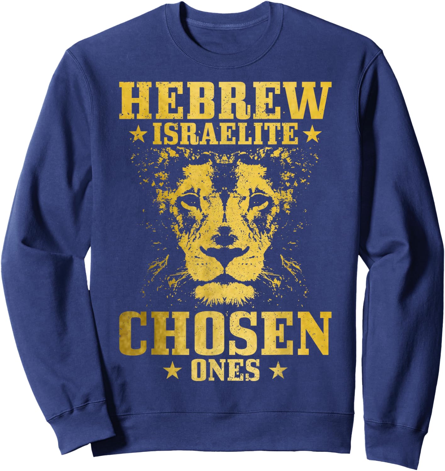 Israelite Hebrew Lion of Judah Sweatshirt - Sweatshirt | Navy