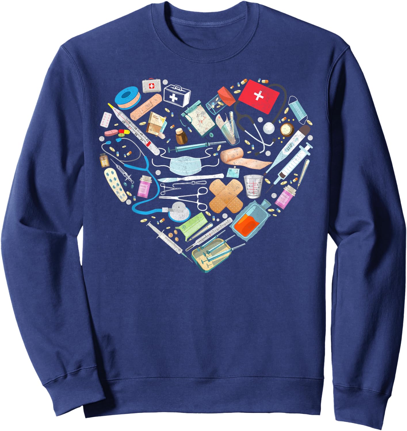 Certified Medical Assistant Heart Nurse Doctor CMA Sweatshirt - Sweatshirt | Navy