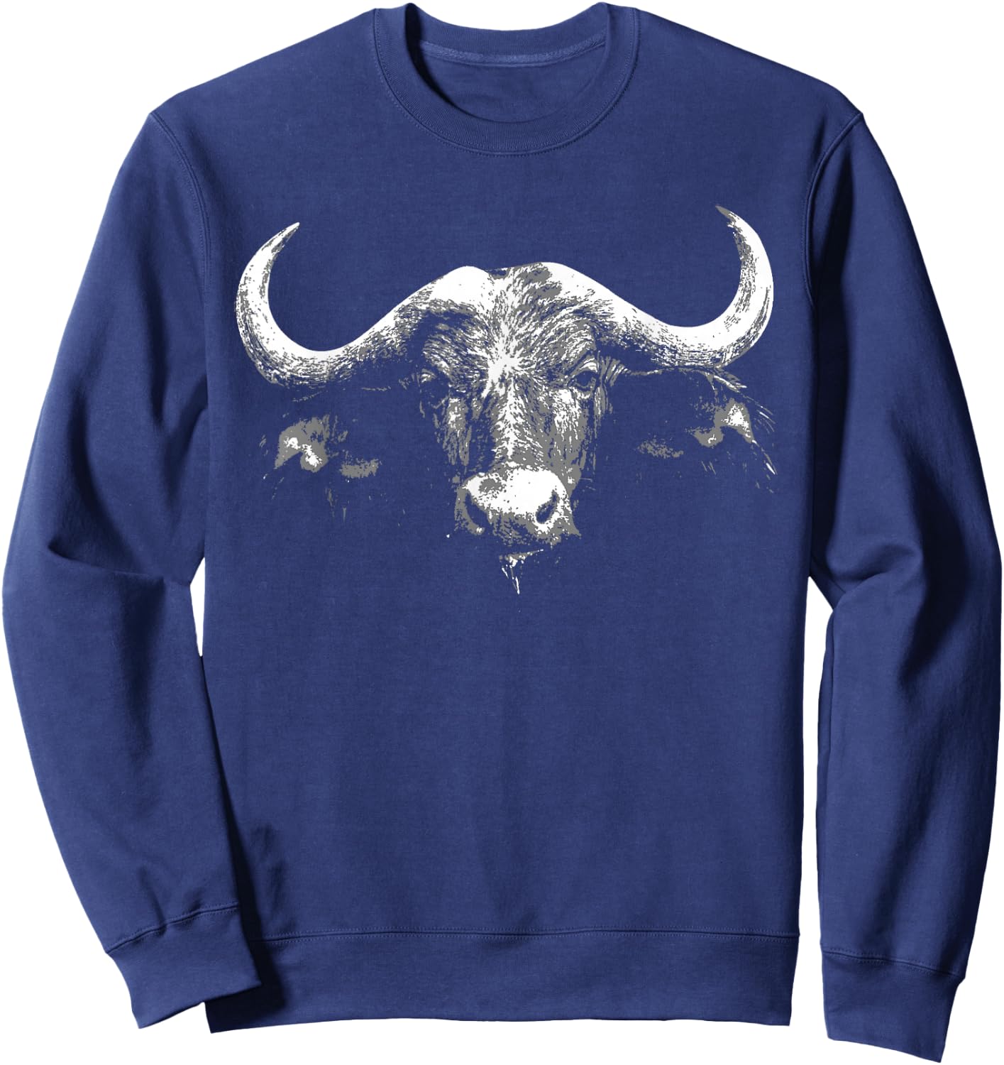 Water Buffalo Head Lover Farmer National Park Sweatshirt - Sweatshirt | Navy