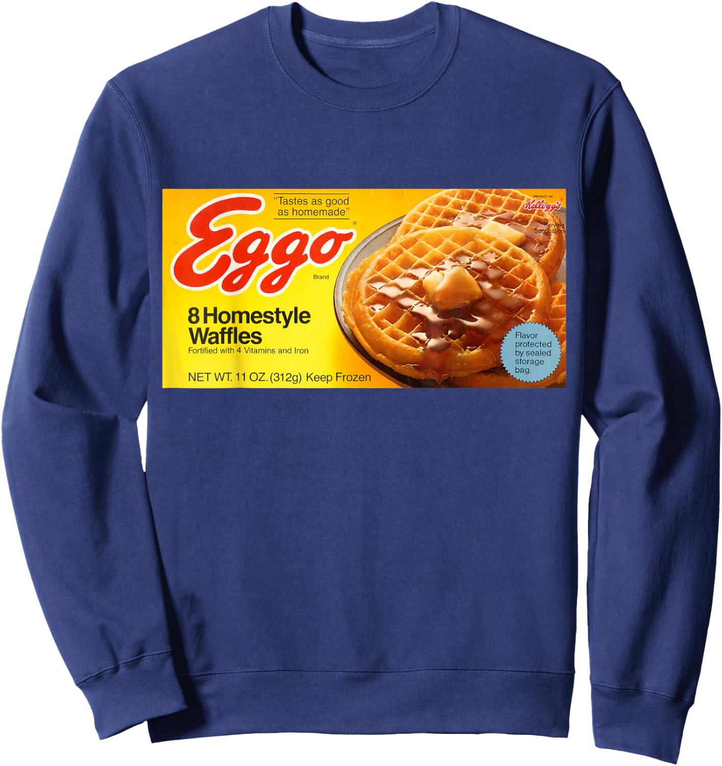 Eggo Retro Box T Shirt Sweatshirt - Sweatshirt | Navy