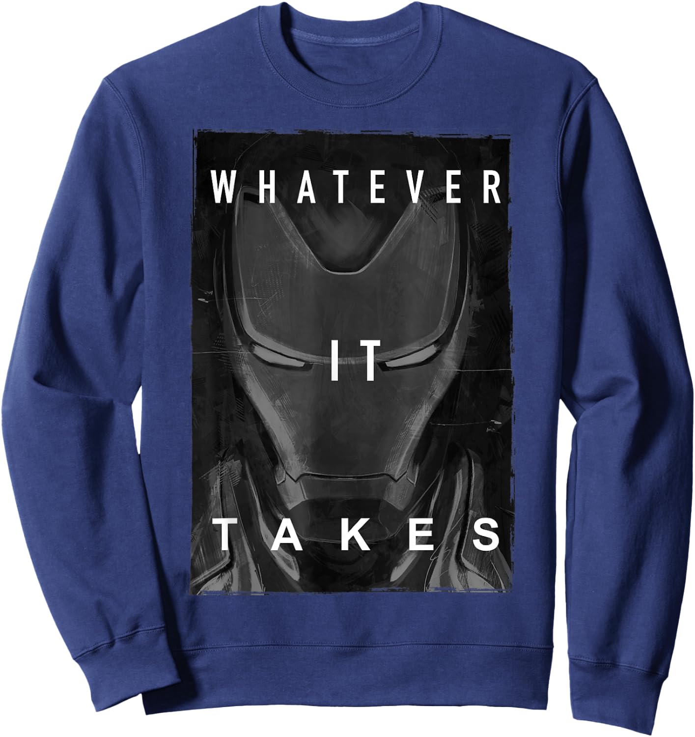 Marvel Avengers Endgame Iron Man Dark Poster Small Sweatshirt - Sweatshirt | Navy