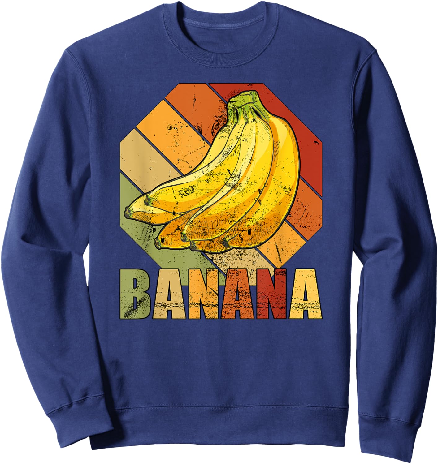 Retro banana banana Sweatshirt - Sweatshirt | Navy