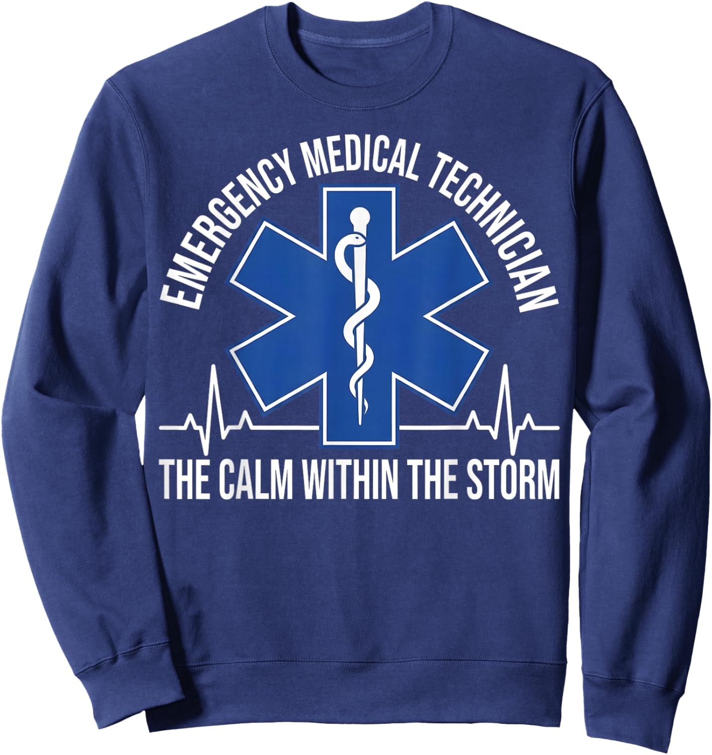 The Calm Within The Storm Medical Badge Sweatshirt - Sweatshirt | Navy