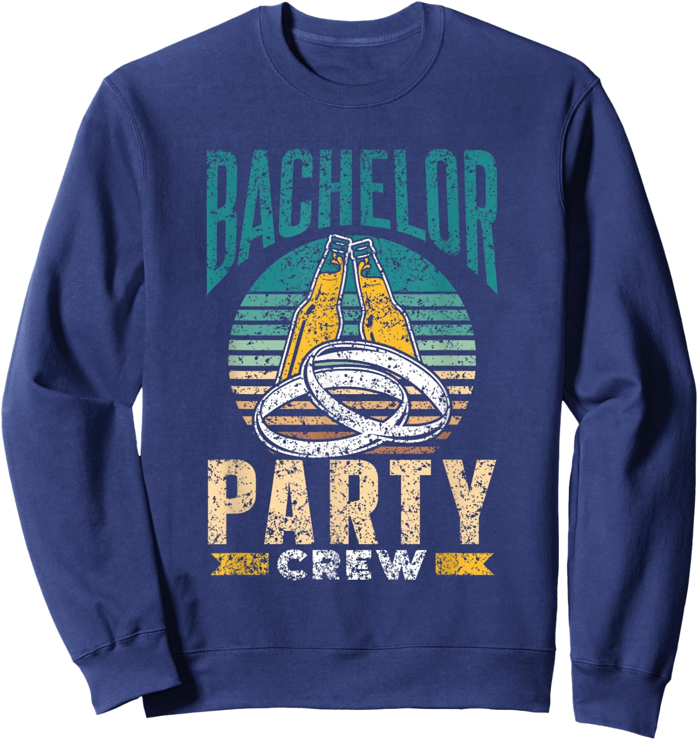Bachelor Party Crew Groom Bride Team Sweatshirt - Sweatshirt | Navy