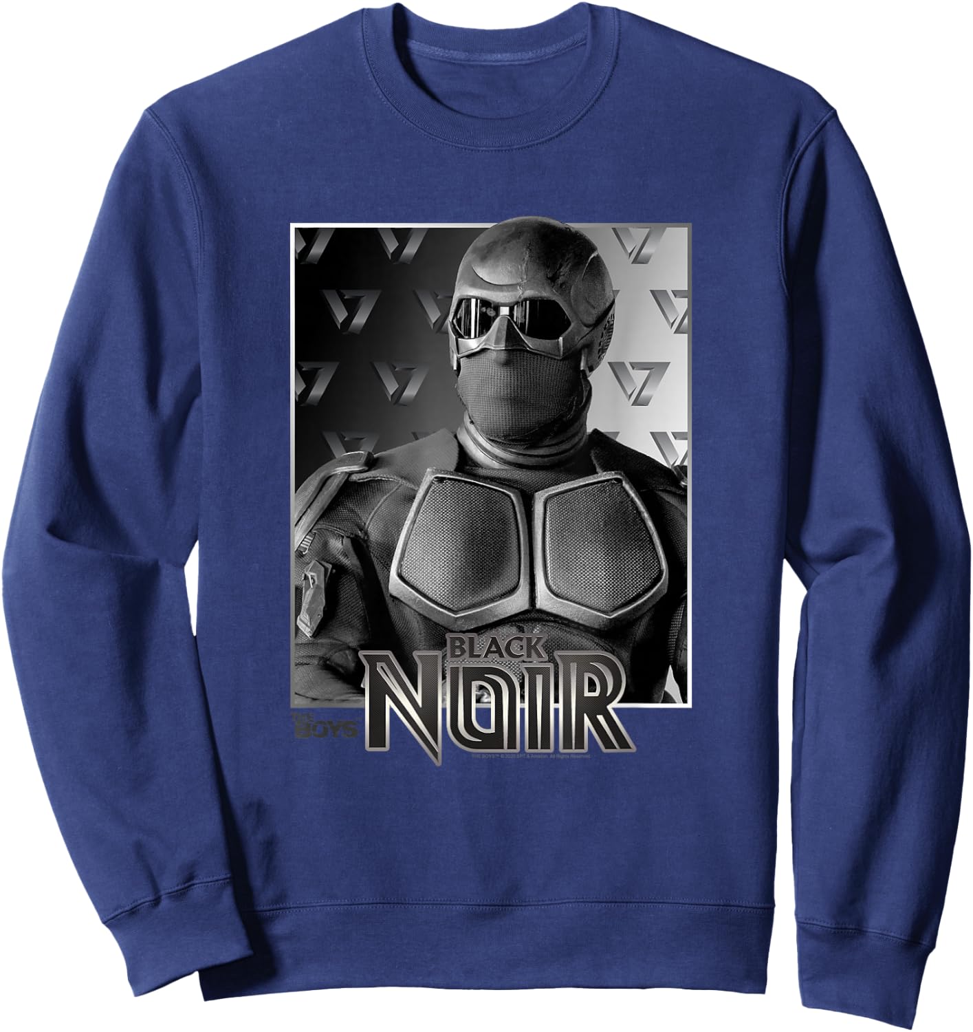 The Boys Black Noir Portrait Superhero TV Show Sweatshirt - Sweatshirt | Navy