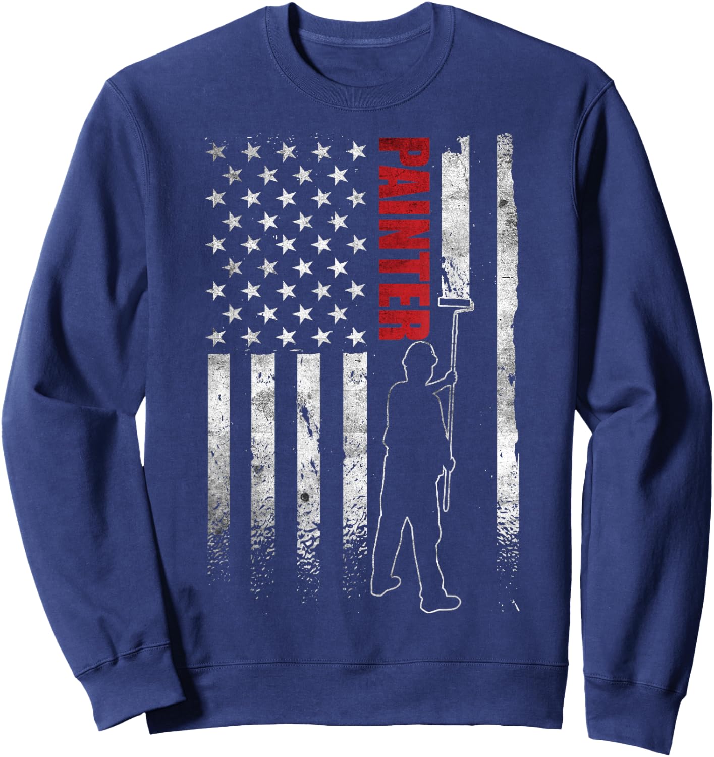 Painter Apparel Fathers Day American Painter House Painter Sweatshirt - Sweatshirt | Navy