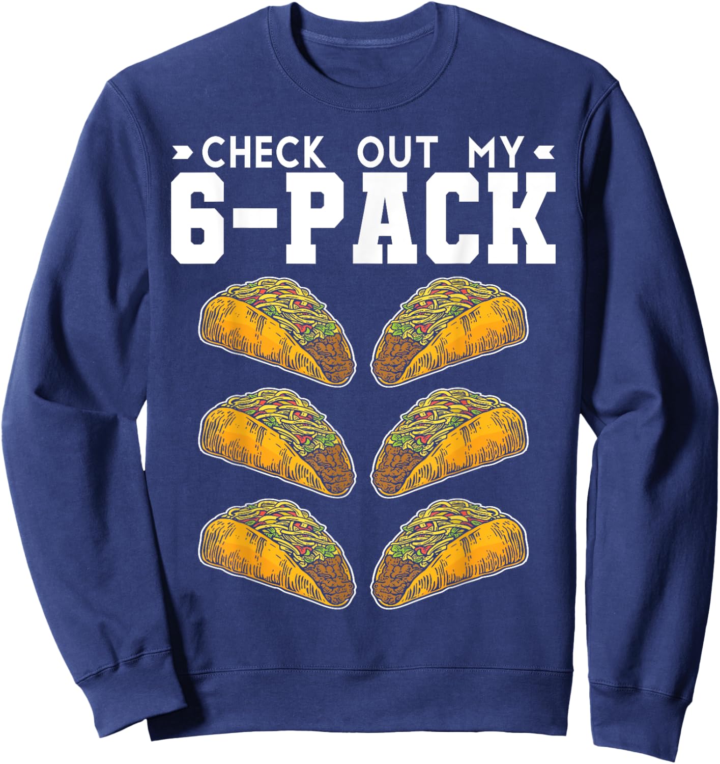Tacco Junk Food Tacco, Pack of 6 Sweatshirt - Sweatshirt | Navy
