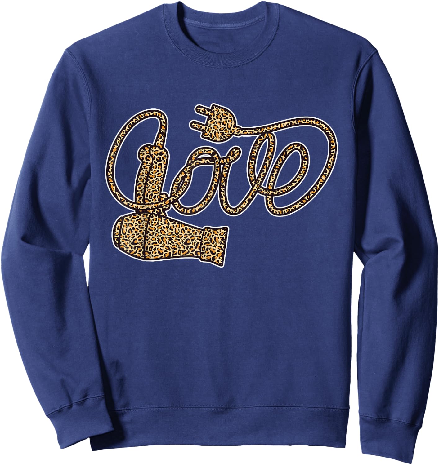 Love Hairdresser Hairstylist Haircutter Hair Salon Sweatshirt - Sweatshirt | Navy