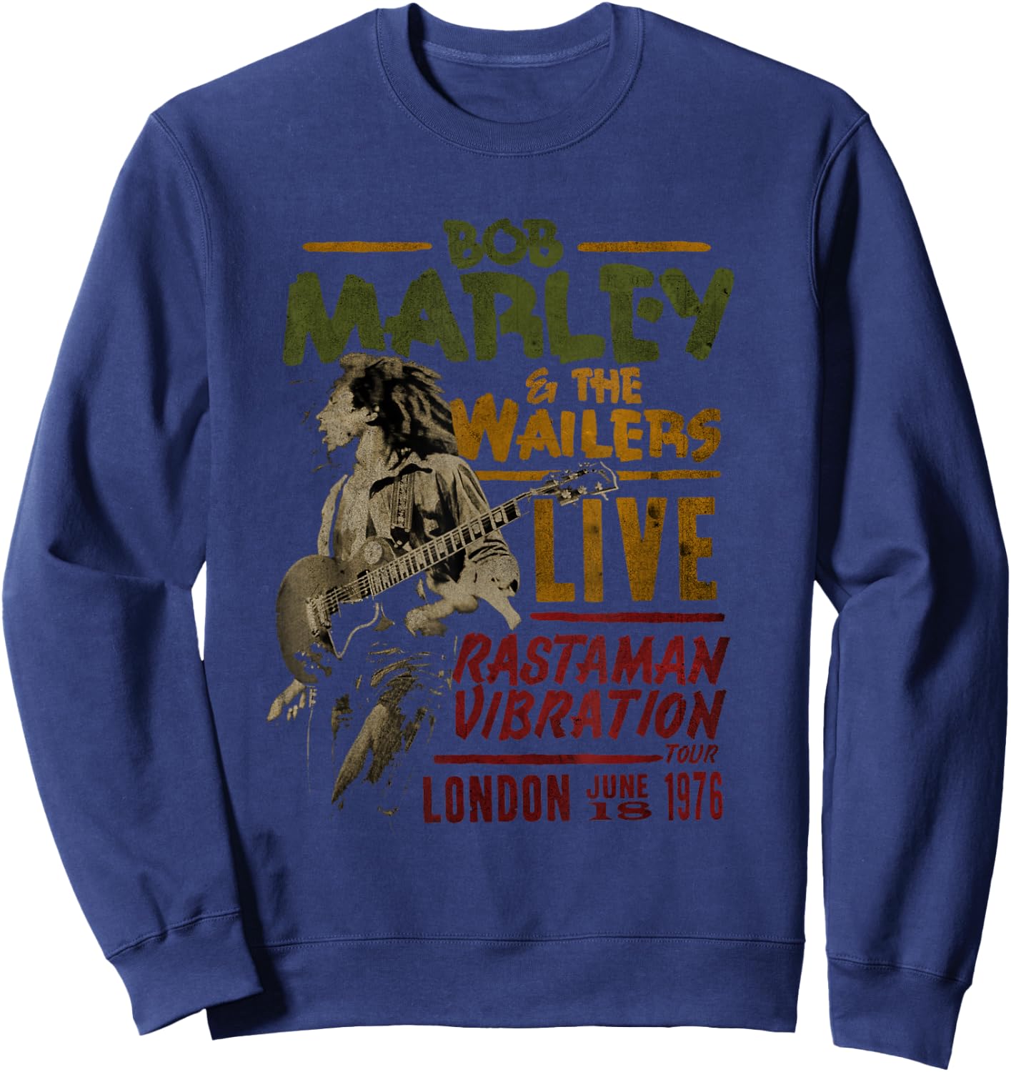 Bob Marley BTRTW The Wailers Live Sweatshirt - Sweatshirt | Navy