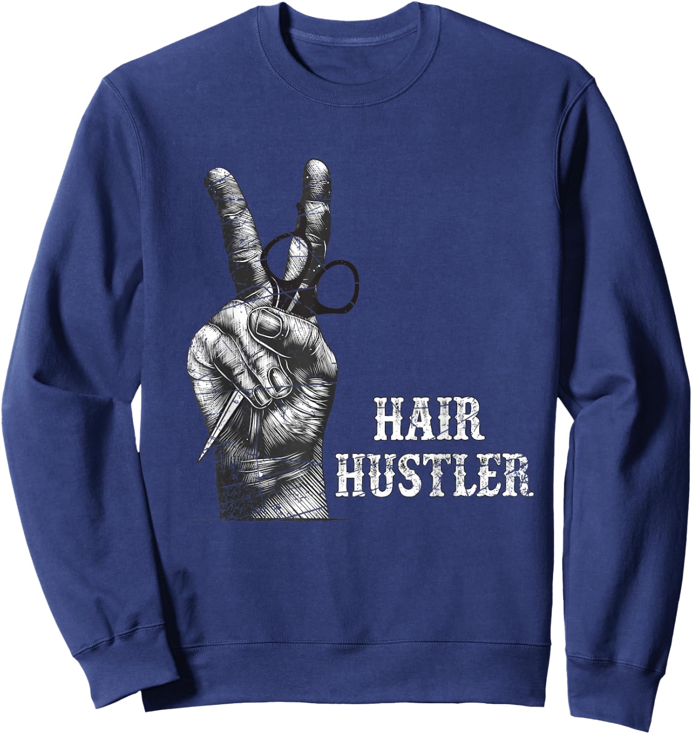 Hairdresser Cosmetology Barber Gift Hairstylist Sweatshirt - Sweatshirt | Navy