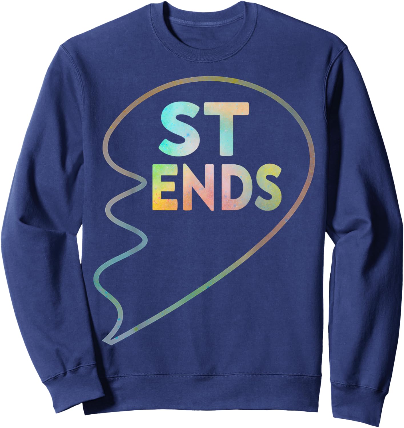 BFF 1 Heart in 2 Best Friends Matching 2nd Part Sweatshirt - Sweatshirt | Navy