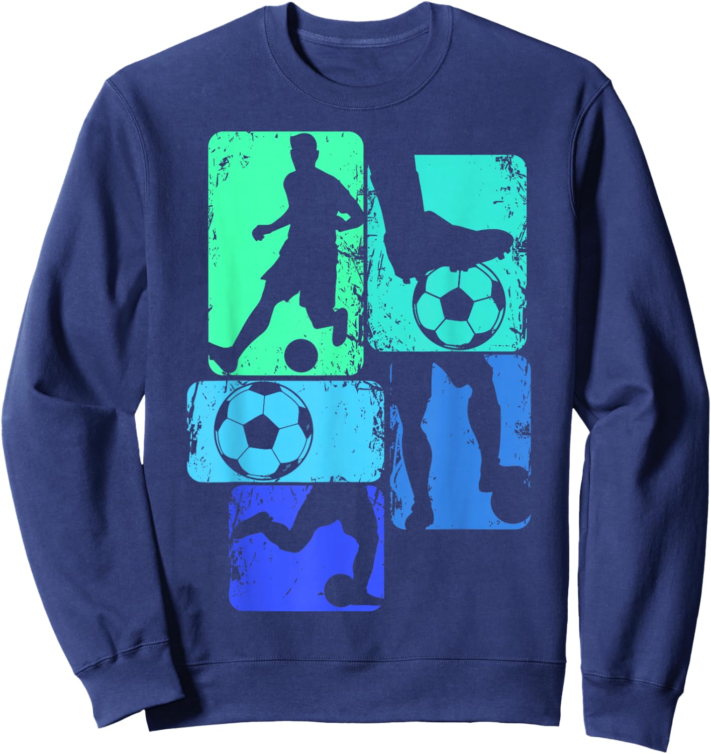 Soccer Player Boys Kids Youth Men Sweatshirt - Sweatshirt | Navy