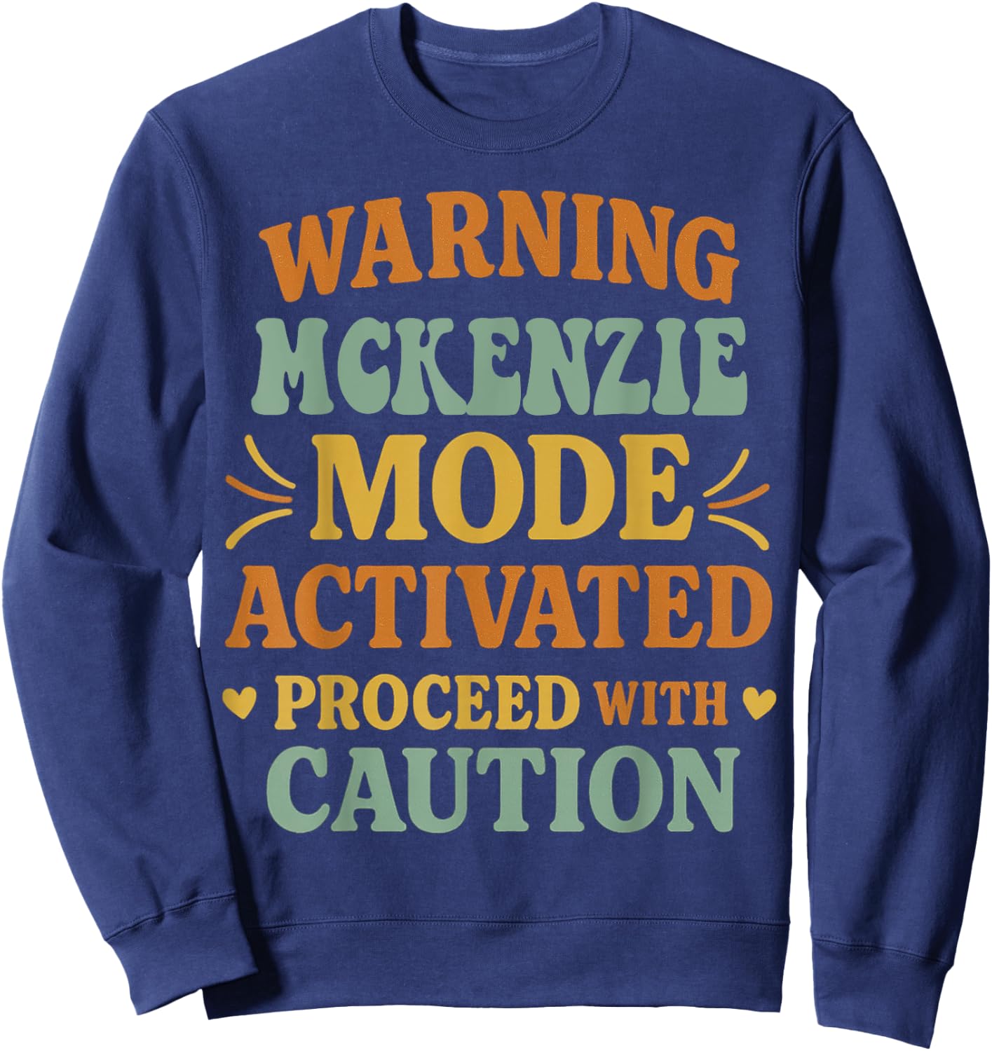 MCKENZIE Personalized Women's Gift Custom MCKENZIE Sweatshirt - Sweatshirt | Navy
