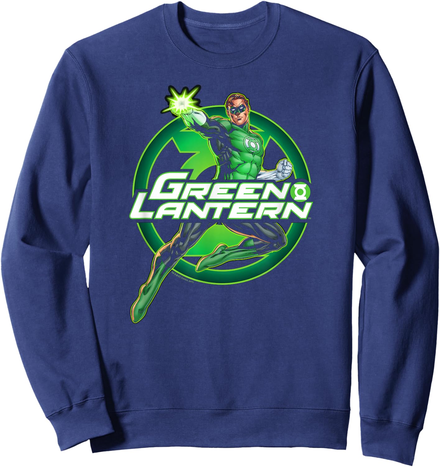 Green Lantern Glow Sweatshirt - Sweatshirt | Navy