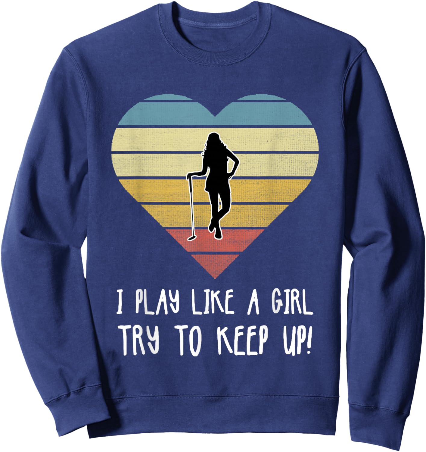 Girls Golf Gift Sweatshirt - Sweatshirt | Navy