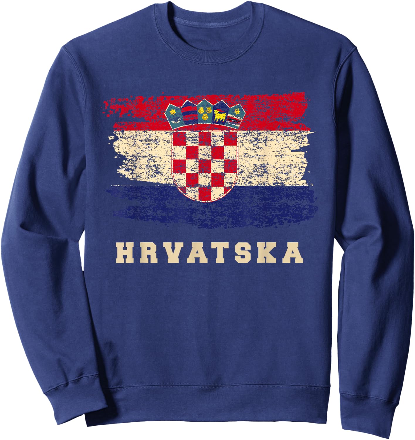 Croatia Soccer Shirt 2018 Football Croatian Jersey Hrvatska Sweatshirt - Sweatshirt | Navy