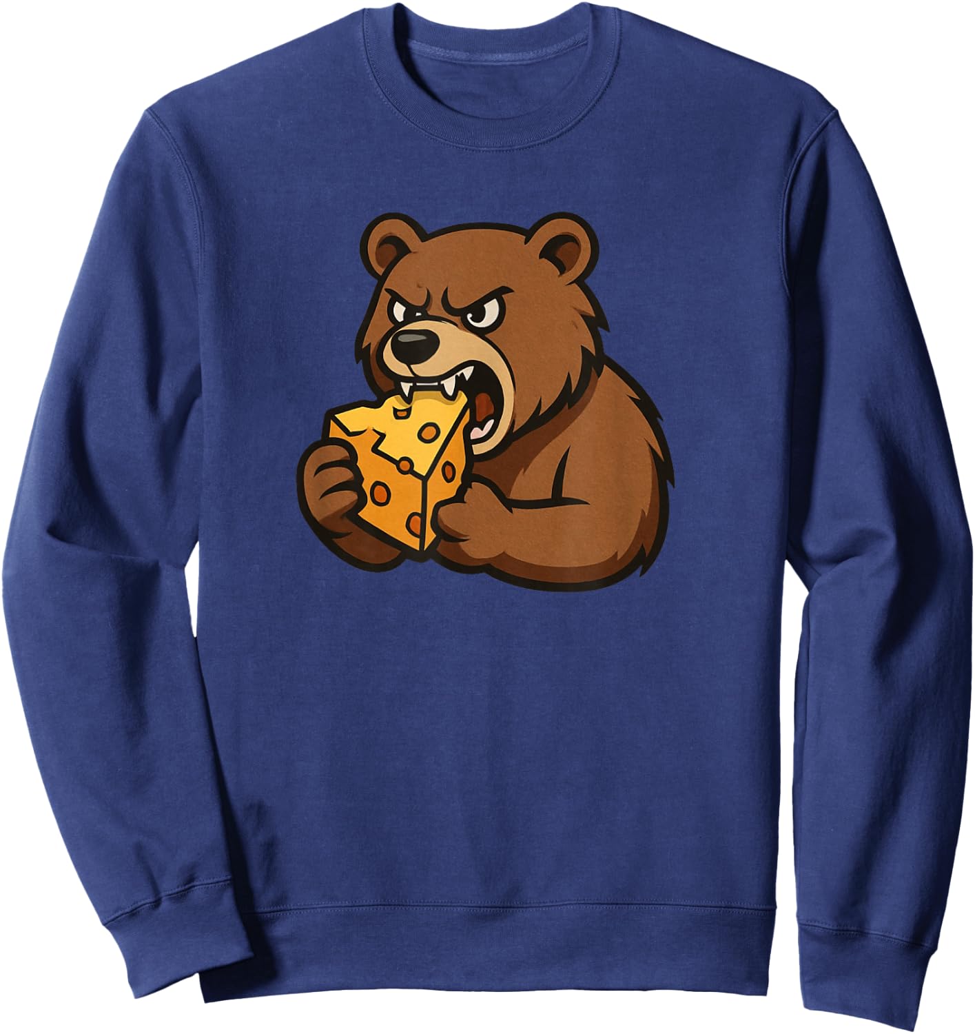 Bear Eating Cheese Sweatshirt - Sweatshirt | Navy