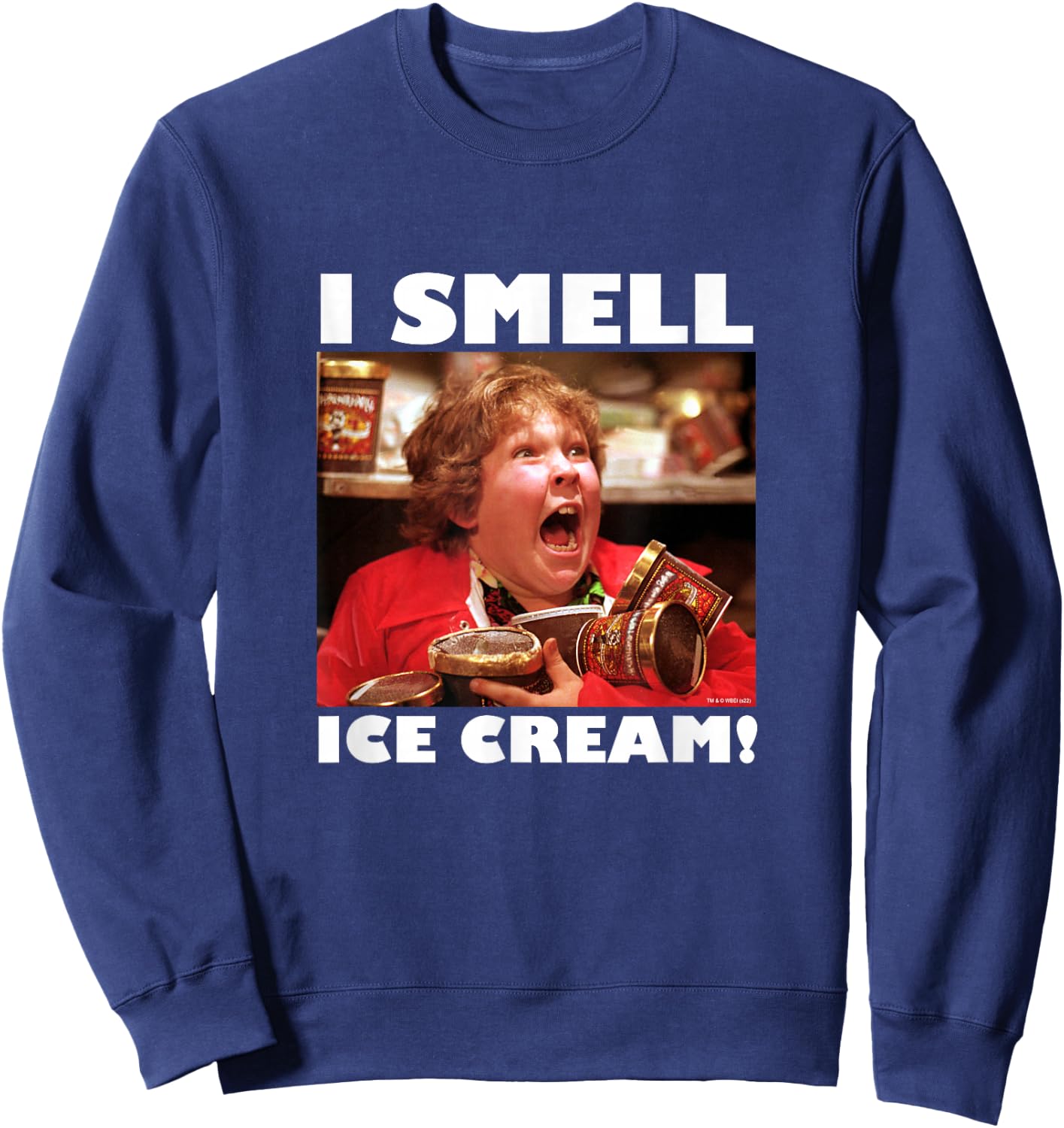 The Goonies Chunk I Smell Ice Cream Movie Sweatshirt - Sweatshirt | Navy