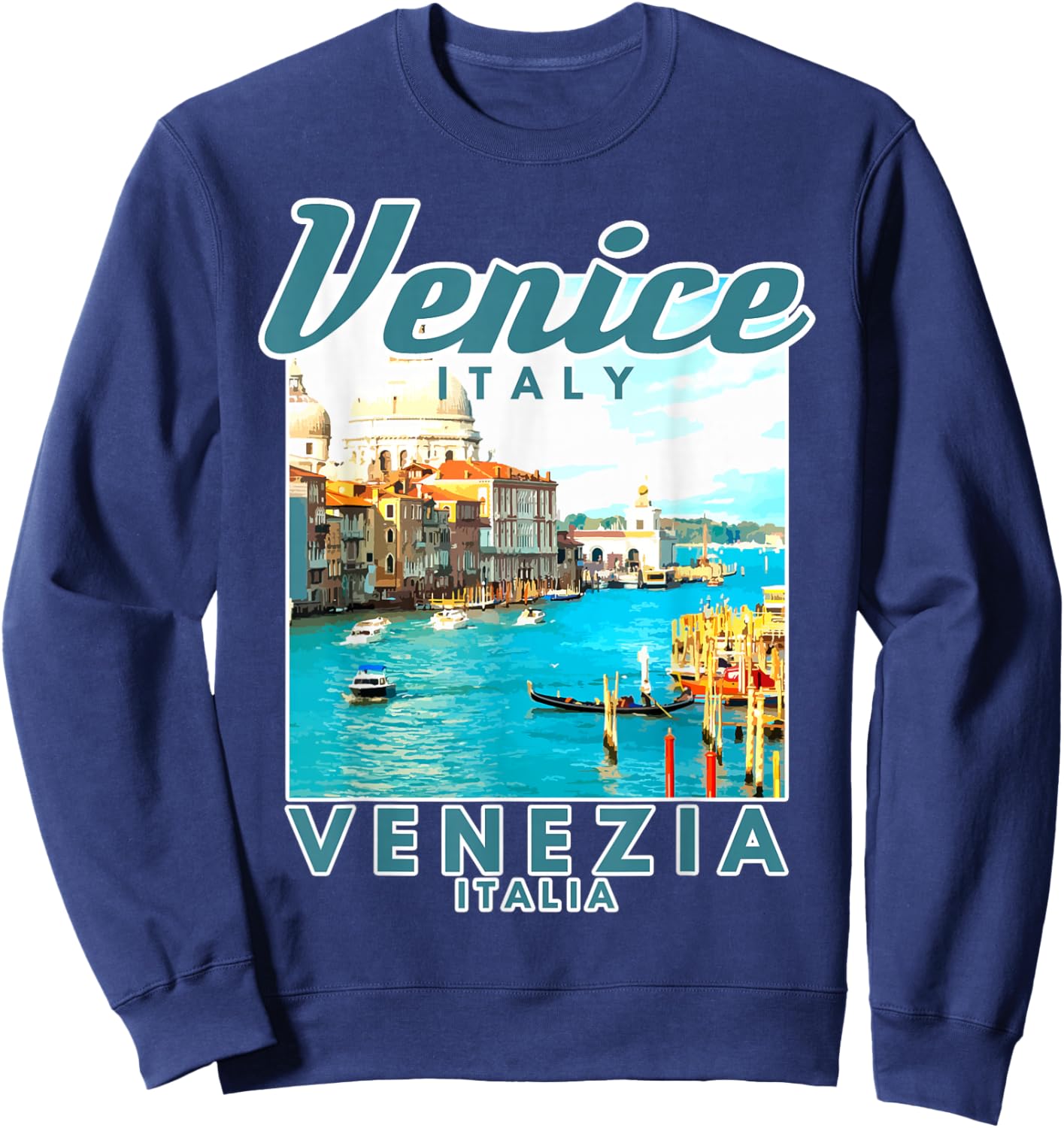 Venice Italy Venezia Italia Italian Souvenir Sweatshirt - Sweatshirt | Navy