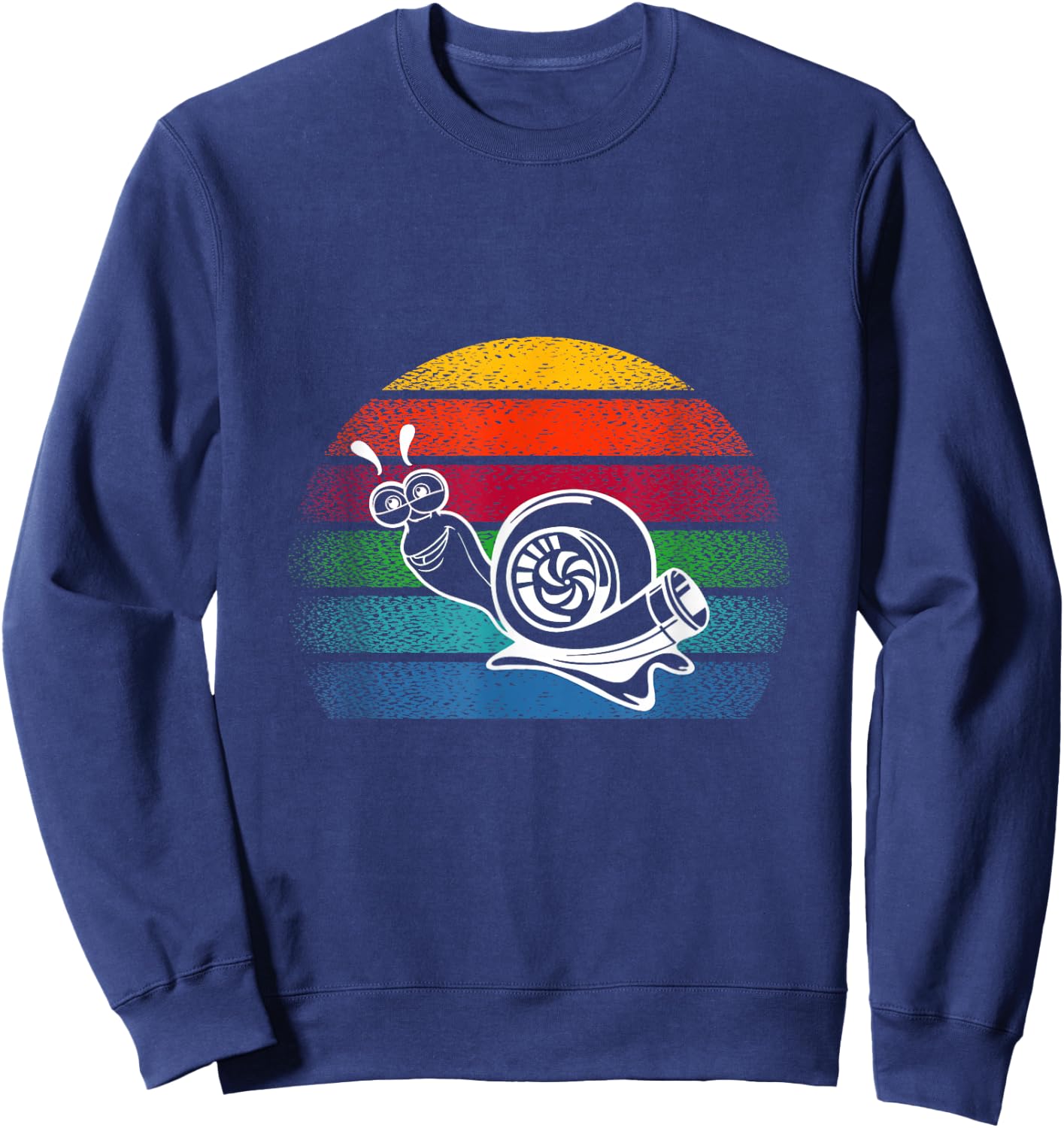 Turbo Snail Boost Racing Team Car Engine Steam Punk Style Sweatshirt - Sweatshirt | Navy