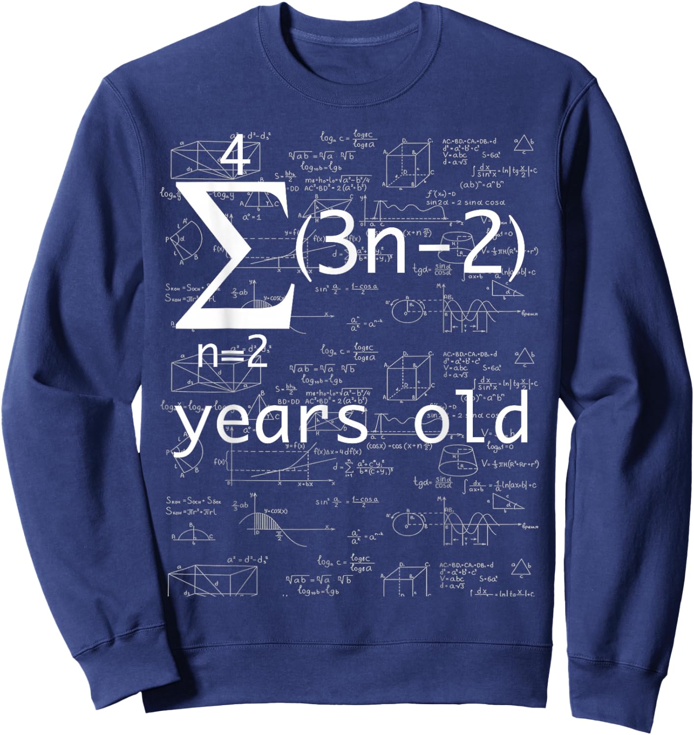 Funny Math Geek 21st Birthday 21 Years Old Shirt Her Sweatshirt - Sweatshirt | Navy