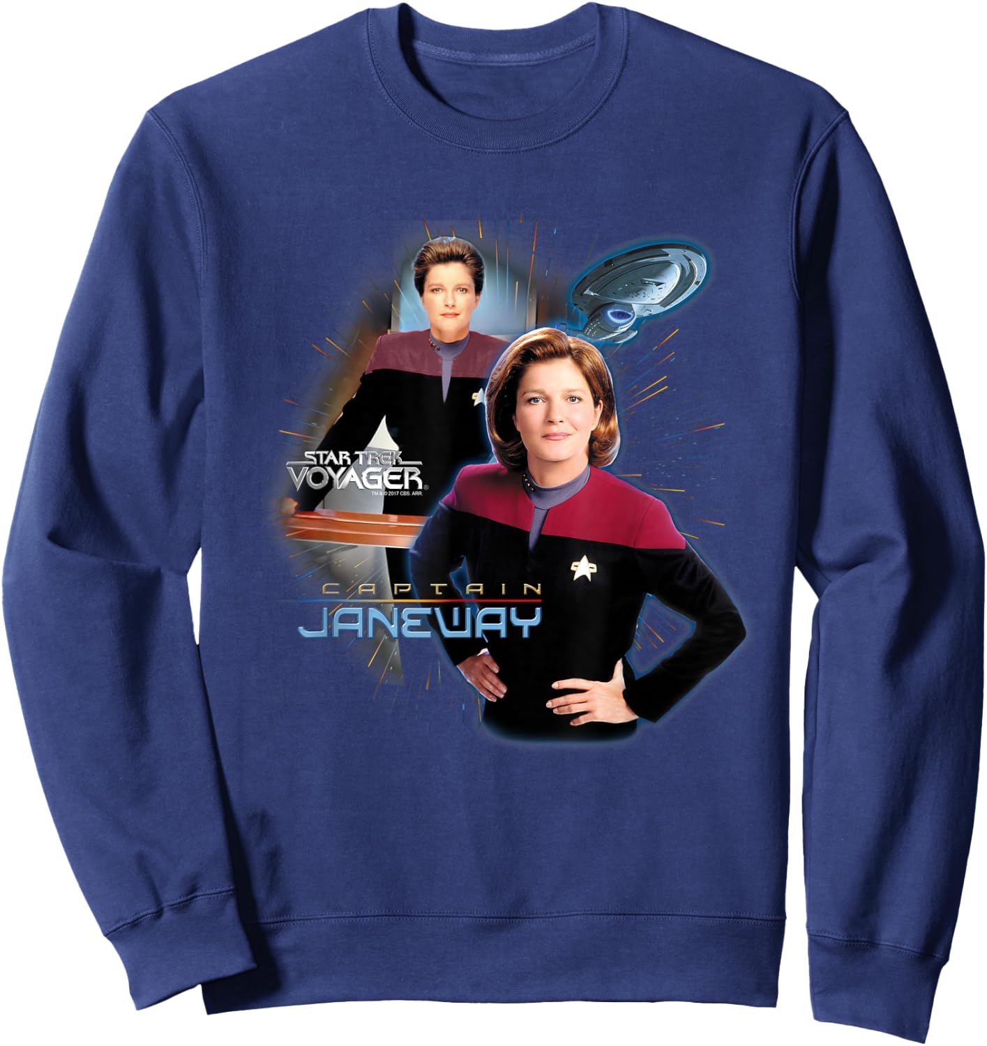 Star Trek Captain Janeway Sweatshirt - Sweatshirt | Navy