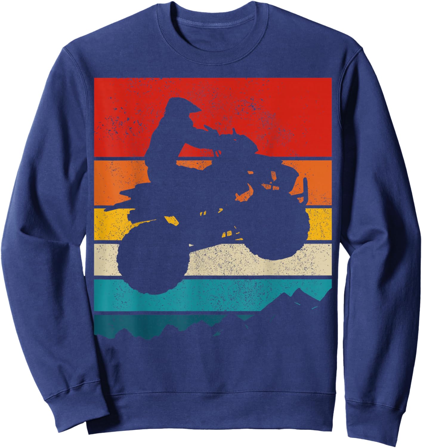 ATV Quad Bike Vintage Gift Sweatshirt - Sweatshirt | Navy