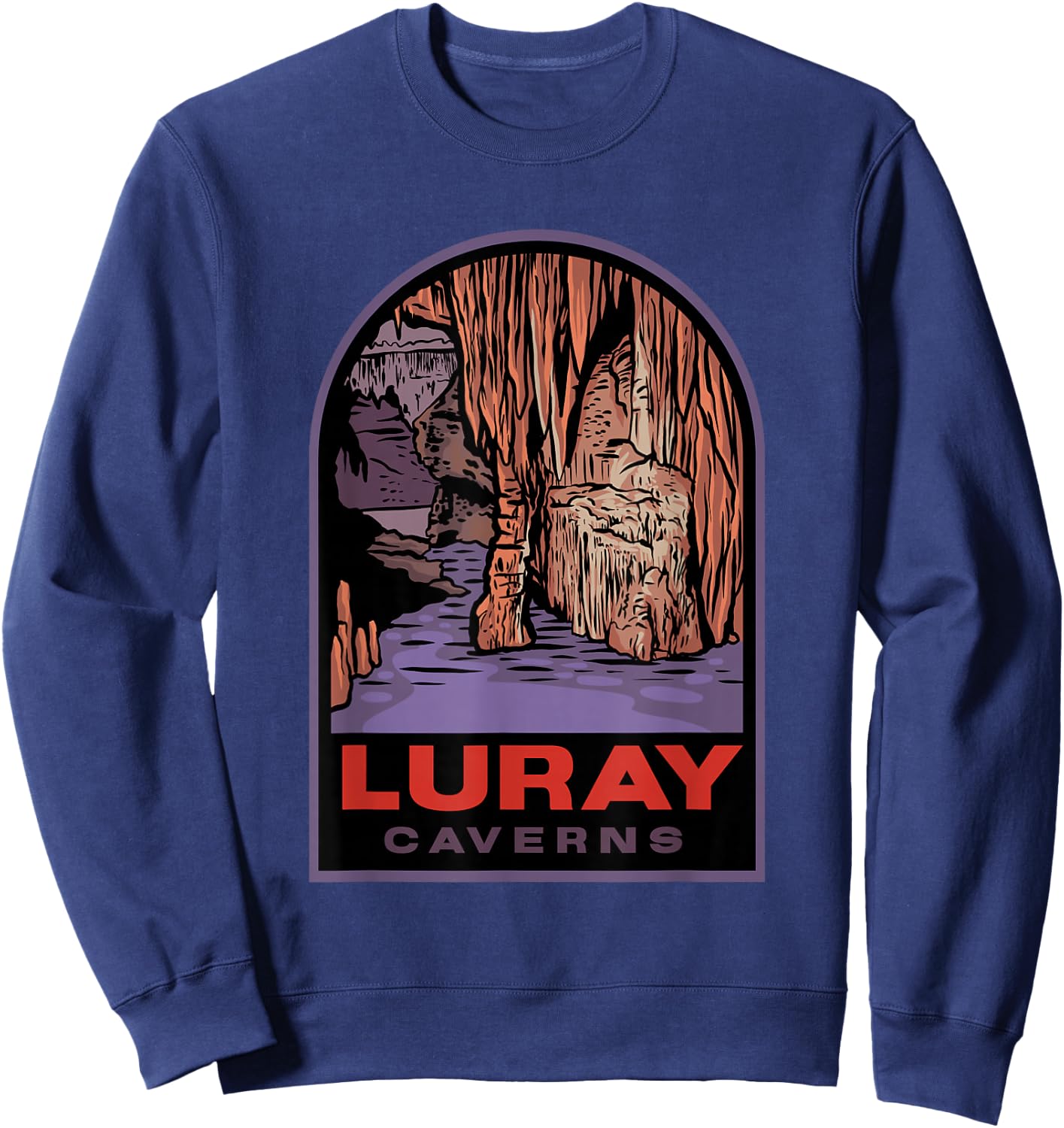 Luray Caverns Virginia Badge Sweatshirt - Sweatshirt | Navy