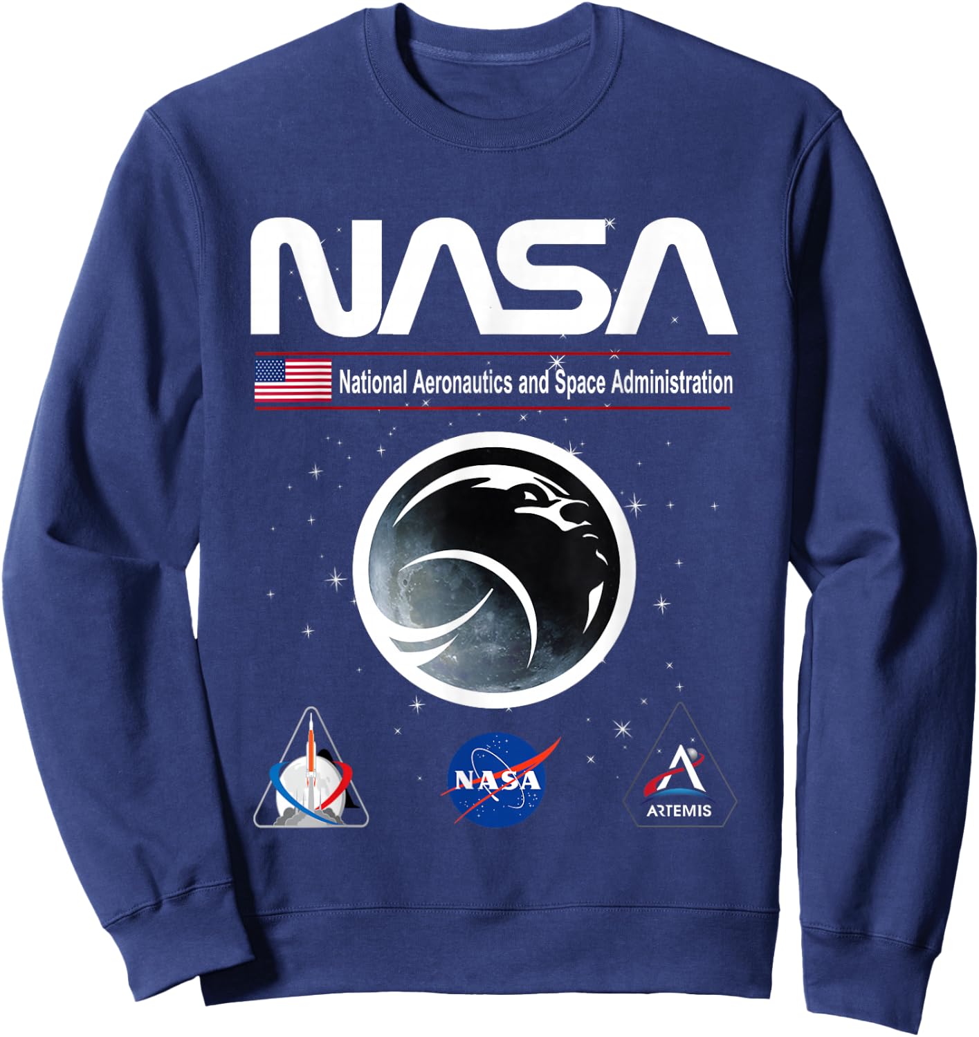 NASA Artemis Mission First Woman to the Moon Sweatshirt - Sweatshirt | Navy
