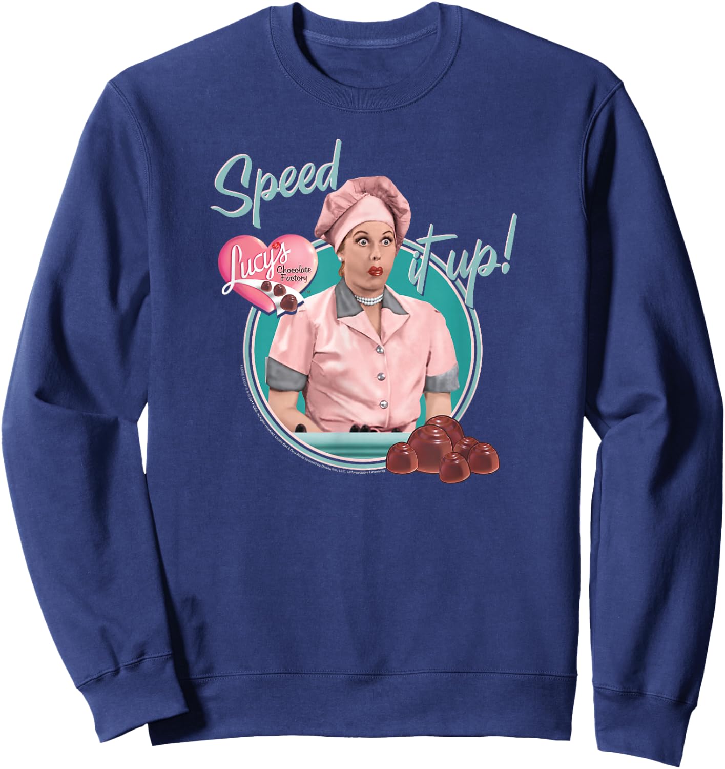 I Love Lucy Speed It Up Sweatshirt - Sweatshirt | Navy