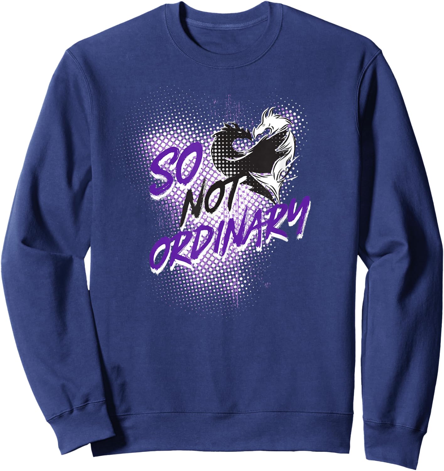 Disney Descendants 3 Times Heart Dragons So Not Ordinary Sweatshirt - Sweatshirt | Navy