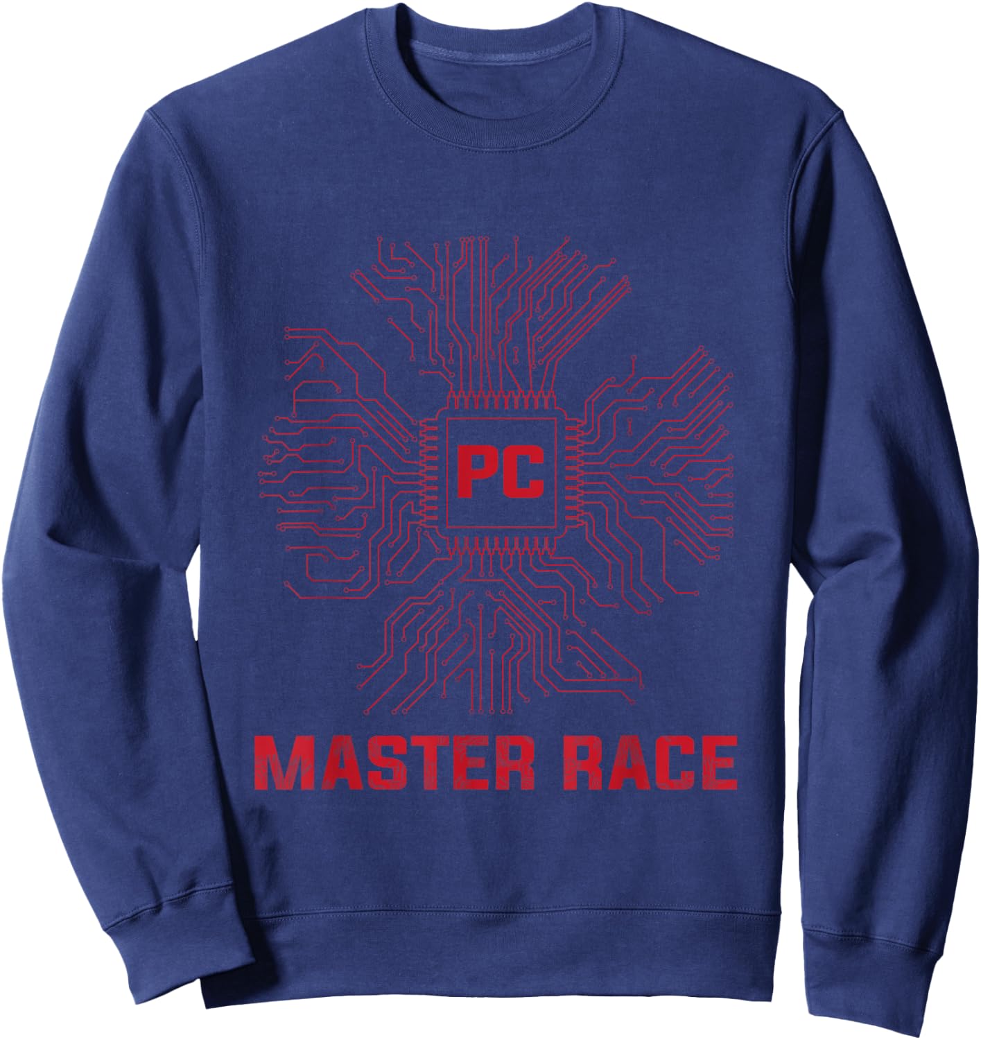 PC Computer Master Race CPU Gaming Gift Gamer Sweatshirt - Sweatshirt | Navy