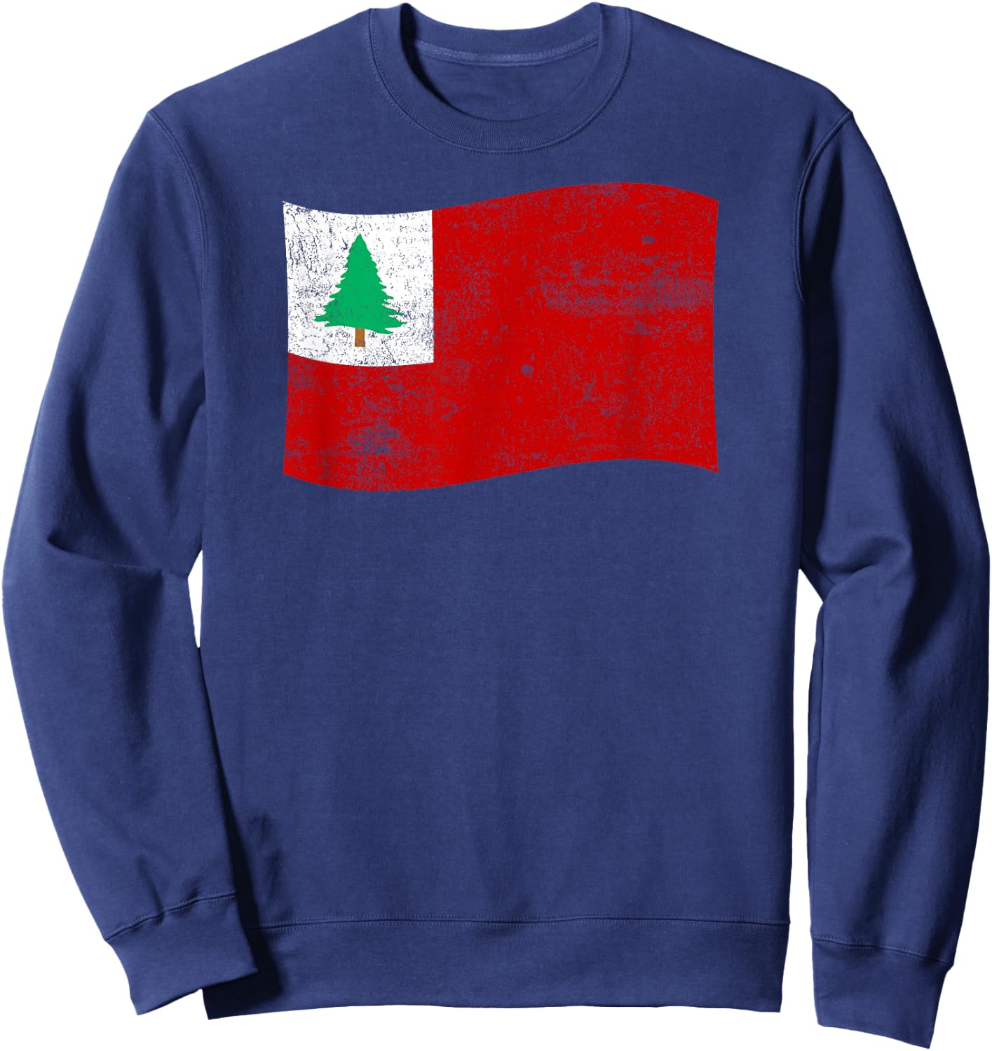 New England Continental Flag – American History Patriotic Sweatshirt - Sweatshirt | Navy