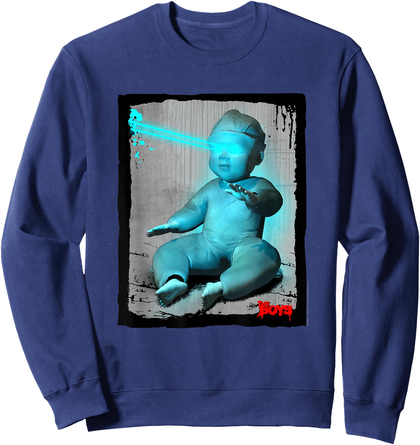 The Boys Laser Baby Superhero TV Show Sweatshirt - Sweatshirt | Navy
